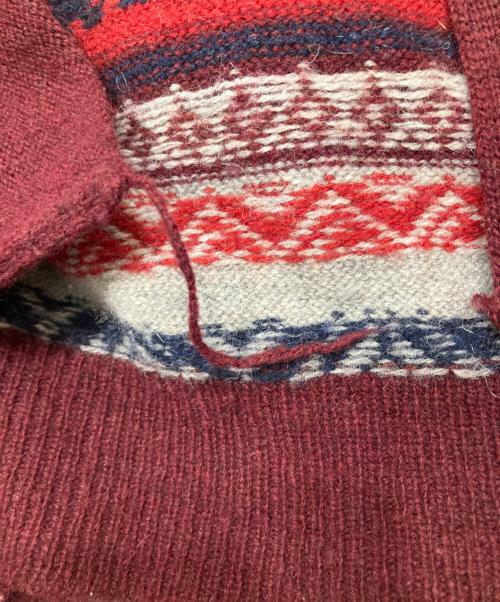 Schott（ショット）Schott (ショット) ニットジャケット ボルドー サイズ:XXLの古着・服飾アイテム