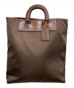 PORTERポーター）の古着「ナイロンレザーハンドバッグ」｜ブラウン