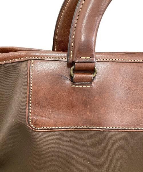 PORTER（ポーター）PORTER (ポーター) ナイロンレザーハンドバッグ ブラウンの古着・服飾アイテム