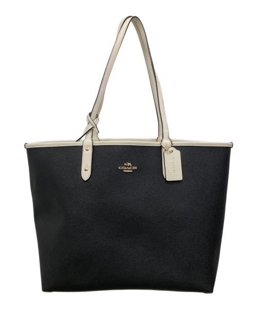COACH（コーチ）COACH (コーチ) リバーシブルトートバック ブラック×ピンクの古着・服飾アイテム