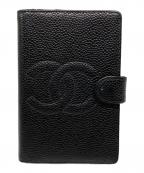 CHANELシャネル）の古着「手帳カバー」｜ブラック