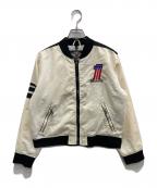 HARLEY-DAVIDSONハーレーダビッドソン）の古着「ブルゾン」｜ホワイト×ブラック