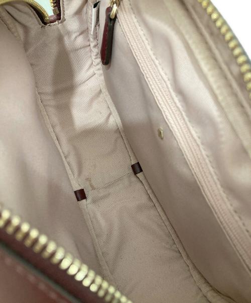 Kate Spade（ケイトスペード）Kate Spade (ケイトスペード) フラワーコーテッドキャンバス カメラバッグ ピンクの古着・服飾アイテム
