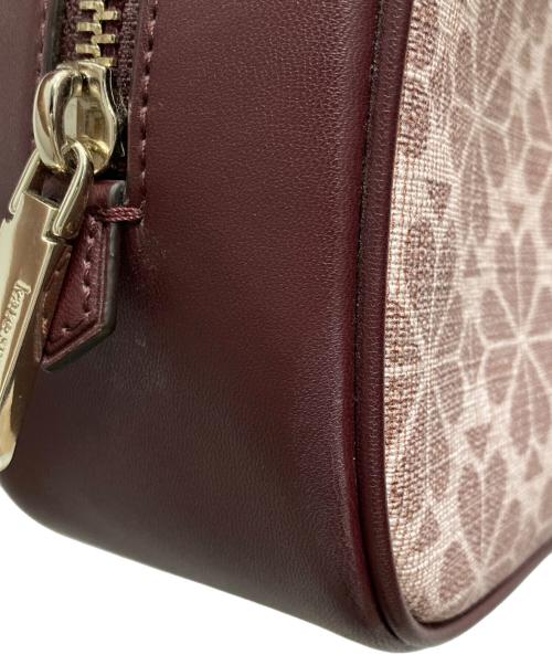 Kate Spade（ケイトスペード）Kate Spade (ケイトスペード) フラワーコーテッドキャンバス カメラバッグ ピンクの古着・服飾アイテム
