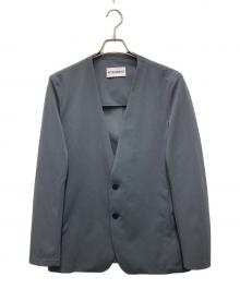 ATTACHMENT（アタッチメント）の古着「別注 LUCA MATTE TWIST N/C JACKET/ルカマットツイストN/Cジャケット」｜オリーブ