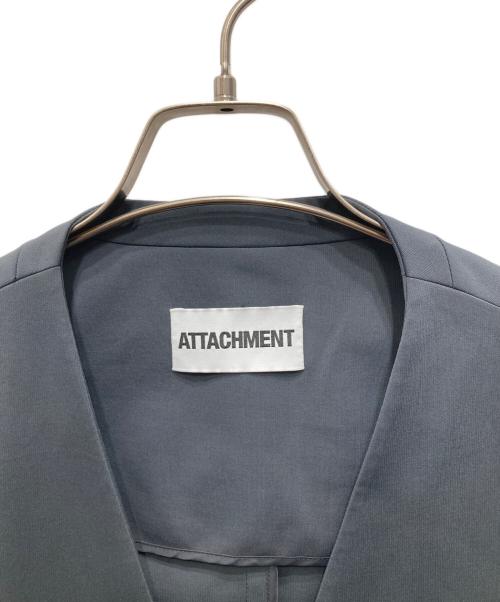 ATTACHMENT（アタッチメント）ATTACHMENT (アタッチメント) 別注 LUCA MATTE TWIST N/C JACKET/ルカマットツイストN/Cジャケット オリーブ サイズ:2の古着・服飾アイテム