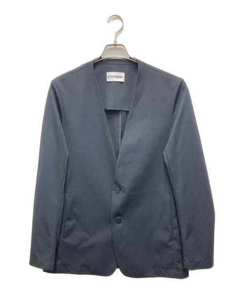 ATTACHMENT（アタッチメント）ATTACHMENT (アタッチメント) 別注 LUCA MATTE TWIST N/C JACKET ネイビー サイズ:3の古着・服飾アイテム
