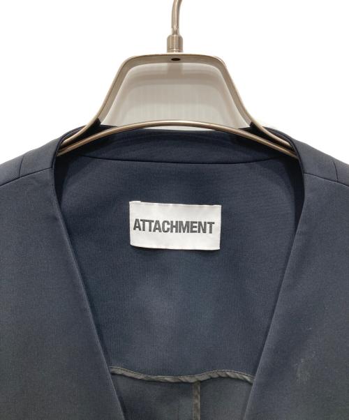 ATTACHMENT（アタッチメント）ATTACHMENT (アタッチメント) 別注 LUCA MATTE TWIST N/C JACKET ネイビー サイズ:3の古着・服飾アイテム