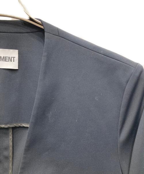 ATTACHMENT（アタッチメント）ATTACHMENT (アタッチメント) 別注 LUCA MATTE TWIST N/C JACKET ネイビー サイズ:3の古着・服飾アイテム