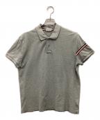 MONCLERモンクレール）の古着「MAGLIA POLO MANICA CORTA」｜グレー
