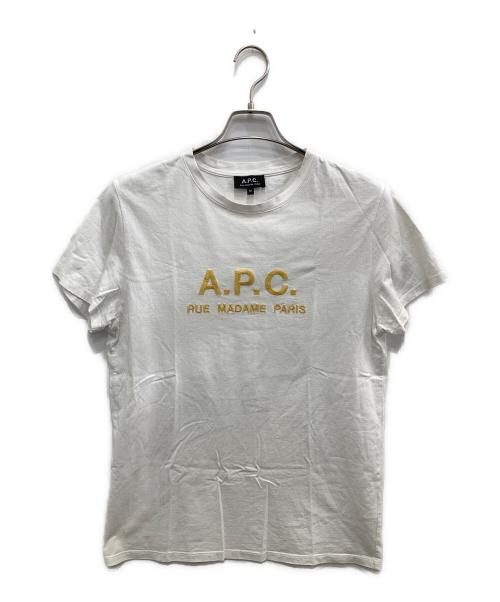A.P.C.（アーペーセー）A.P.C. (アーペーセー) 半袖Tシャツ ホワイト サイズ:Mの古着・服飾アイテム
