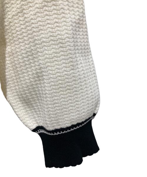 Lily Brown（リリーブラウン）Lily Brown (リリーブラウン) MARY QUANT (マリークヮント) バイカラーパフニットカーディガン アイボリー サイズ:freeの古着・服飾アイテム