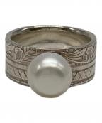 ageteアガット）の古着「シルバーパールリング」｜シルバー