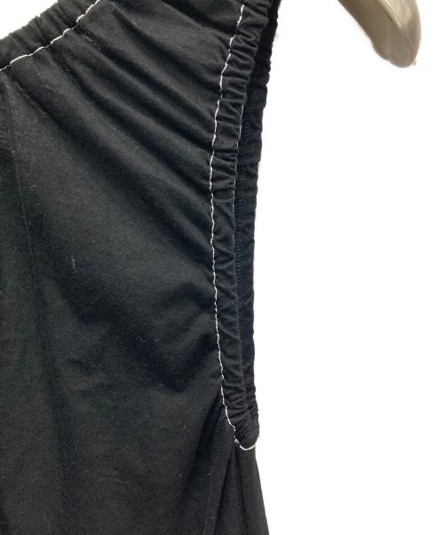 LANVIN en Bleu（ランバンオンブルー）LANVIN en Bleu (ランバンオンブルー) ギャザーカットワンピース ブラック サイズ:38 未使用品の古着・服飾アイテム