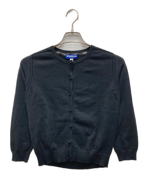 BURBERRY BLUE LABEL（バーバリーロンドンブルーレーベル）BURBERRY BLUE LABEL (バーバリーロンドンブルーレーベル) ニットカーディガン ブラック サイズ:38 未使用品の古着・服飾アイテム