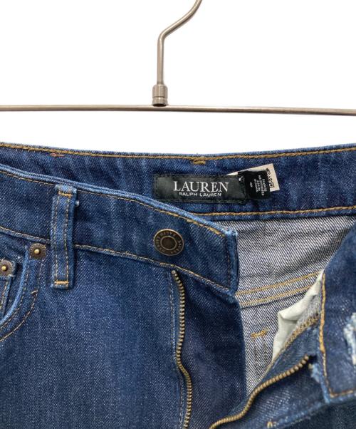 LAUREN RALPH LAUREN（ローレンラルフローレン）LAUREN RALPH LAUREN (ローレンラルフローレン) デニムスカート ブルー サイズ:6の古着・服飾アイテム