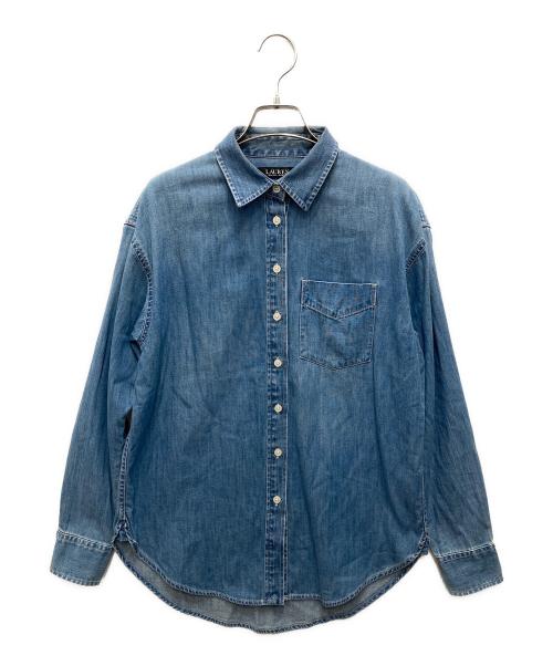 LAUREN RALPH LAUREN（ローレンラルフローレン）LAUREN RALPH LAUREN (ローレンラルフローレン) デニムシャツ ブルー サイズ:SPの古着・服飾アイテム