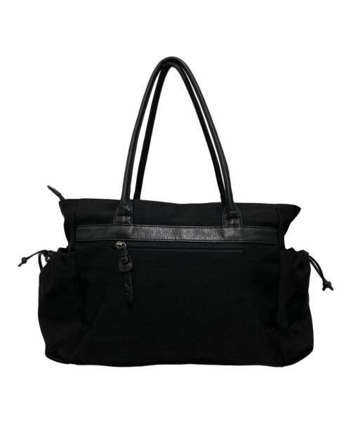 慈雨（ジウ）慈雨 (ジウ) ナイロンレザートートバッグ ブラックの古着・服飾アイテム
