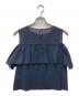 GRACE CONTINENTAL (（グレースコンチネンタル) フリルブラウス ネイビー サイズ:36 未使用品：5000円