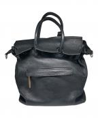 pomtataポンタタ）の古着「3wayレザーバッグ」｜ブラック