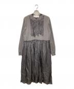 dahl'iaダリア）の古着「リメイクTキュプラワンピース」｜グレー