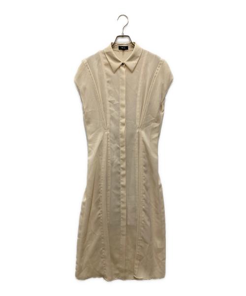 theory（セオリー）theory (セオリー) Soft GGT SL Cinch Shirt DR ベージュ サイズ:Sの古着・服飾アイテム