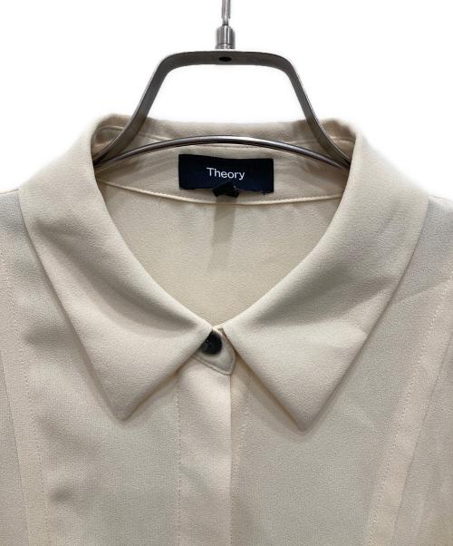 theory（セオリー）theory (セオリー) Soft GGT SL Cinch Shirt DR ベージュ サイズ:Sの古着・服飾アイテム