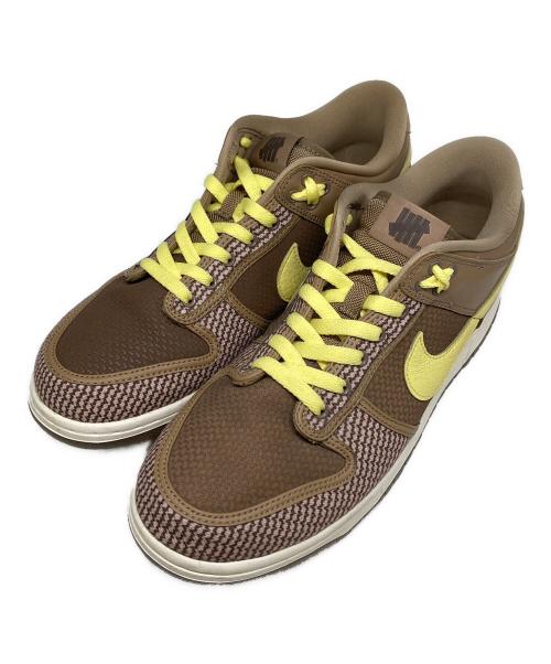 NIKE（ナイキ）NIKE (ナイキ) UNDEFEATED (アンディフィーテッド) DUNK LOW SP/ダンク ロー SP ベージュ×イエロー サイズ:27.5cmの古着・服飾アイテム
