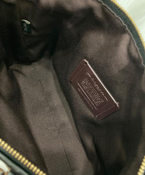COACH（コーチ）COACH (コーチ) ミニケルシーサッチェル ショルダーバッグ ベージュ×ブラックの古着・服飾アイテム
