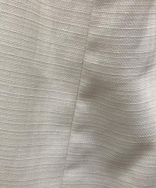 MIESROHE（ミースロエ）MIESROHE (ミースロエ) ベルトデザインストレートスカート ホワイトの古着・服飾アイテム