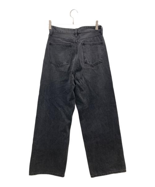 ARPEGE STORY（アルページュストーリー）Arpege story (アルページュストーリー) ワイドデニムパンツ ブラック サイズ:Ｍの古着・服飾アイテム