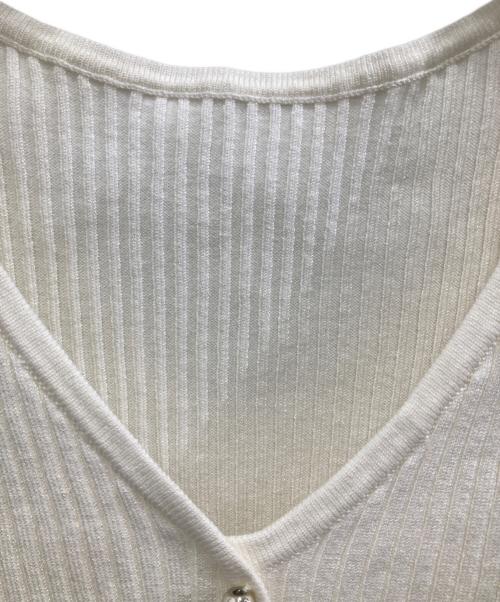 Rirandture（リランドチュール）Rirandture (リランドチュール) チュールバルーンペプラムニット ホワイト サイズ:Ｍの古着・服飾アイテム