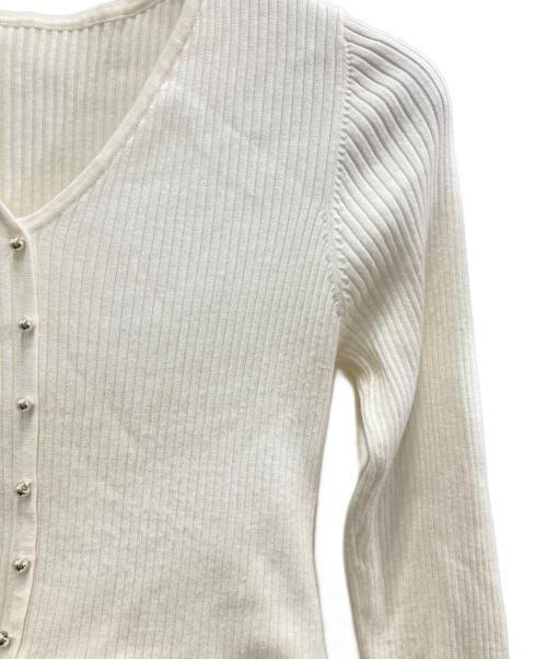 Rirandture（リランドチュール）Rirandture (リランドチュール) チュールバルーンペプラムニット ホワイト サイズ:Ｍの古着・服飾アイテム