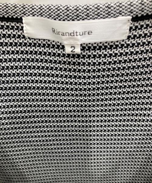 Rirandture（リランドチュール）Rirandture (リランドチュール) 配色レイヤードペプラムプルオーバー ホワイト×ブラック サイズ:Ｍの古着・服飾アイテム