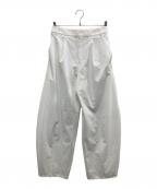 ARPEGE STORYアルページュストーリー）の古着「ドライカーヴィーパンツ」｜ホワイト