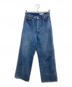 ARPEGE STORYアルページュストーリー）の古着「ワイドデニムパンツ」｜インディゴ