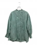 IENAイエナ）の古着「ラミーリヨセルバックギャザーシャツ」｜グリーン