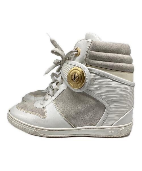 LOUIS VUITTON（ルイ ヴィトン）LOUIS VUITTON (ルイ ヴィトン) ハイカットスニーカー ホワイト サイズ:22.5の古着・服飾アイテム