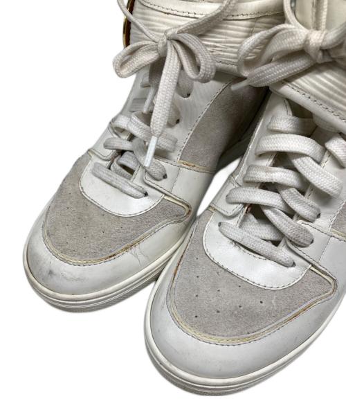 LOUIS VUITTON（ルイ ヴィトン）LOUIS VUITTON (ルイ ヴィトン) ハイカットスニーカー ホワイト サイズ:22.5の古着・服飾アイテム