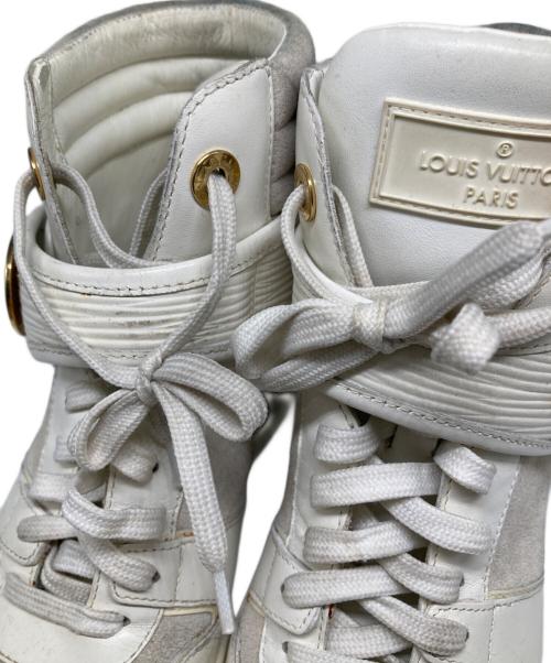 LOUIS VUITTON（ルイ ヴィトン）LOUIS VUITTON (ルイ ヴィトン) ハイカットスニーカー ホワイト サイズ:22.5の古着・服飾アイテム
