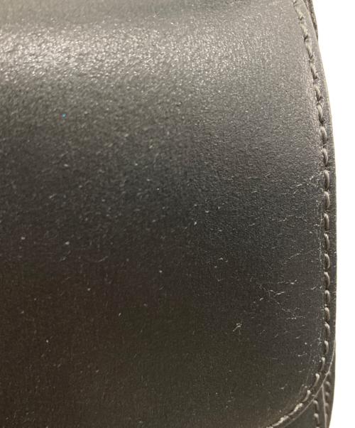 courreges（クレージュ）courreges (クレージュ) レザーショルダーバッグ ブラックの古着・服飾アイテム