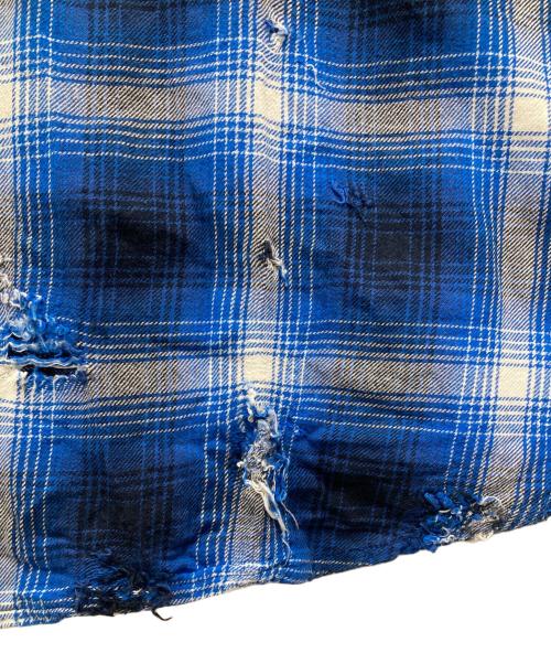 RAFU（ラフ）Rafu (ラフ) Western Shirt/ウエスターンシャツ ブルー サイズ:LARGEの古着・服飾アイテム