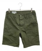 SASSAFRASササフラス）の古着「ハーフパンツ」｜オリーブ
