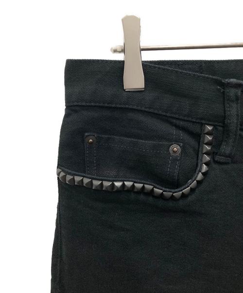Hysteric Glamour（ヒステリックグラマー）Hysteric Glamour (ヒステリックグラマー) スタッズスキニーデニムパンツ ブラック サイズ:W31　L32の古着・服飾アイテム