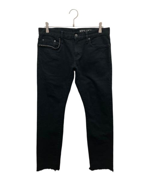 Hysteric Glamour（ヒステリックグラマー）Hysteric Glamour (ヒステリックグラマー) スタッズスキニーデニムパンツ ブラック サイズ:W31×L32の古着・服飾アイテム