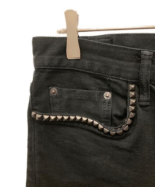 Hysteric Glamour（ヒステリックグラマー）Hysteric Glamour (ヒステリックグラマー) スタッズスキニーデニムパンツ ブラック サイズ:W31×L32の古着・服飾アイテム