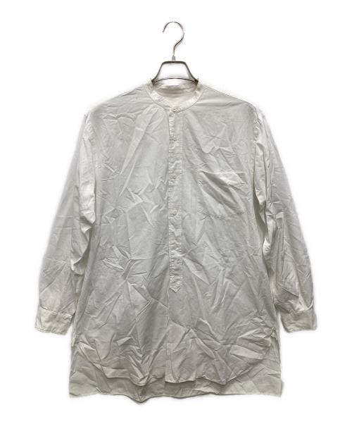 COMOLI（コモリ）COMOLI (コモリ) バンドカラーシャツ ホワイト サイズ:Lの古着・服飾アイテム