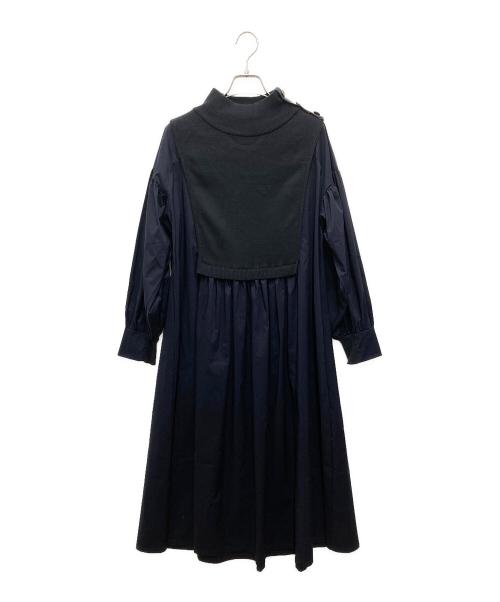 C'est moijeu（セモアージュ）C'est moijeu (セモアージュ) ドッキングワンピース ネイビー サイズ:Free 未使用品の古着・服飾アイテム