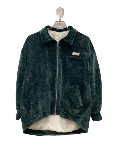 Ayane（アヤネ）Ayane (アヤネ) 裏ファー別珍ブルゾン グリーン サイズ:38 未使用品の古着・服飾アイテム