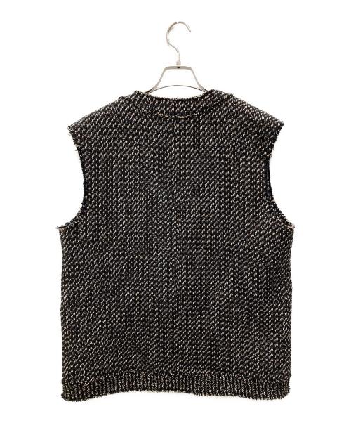 JOURNAL STANDARD relume（ジャーナルスタンダード レリューム）JOURNAL STANDARD relume (ジャーナルスタンダード レリューム) コットンツイードジレ ブラック サイズ:Fの古着・服飾アイテム